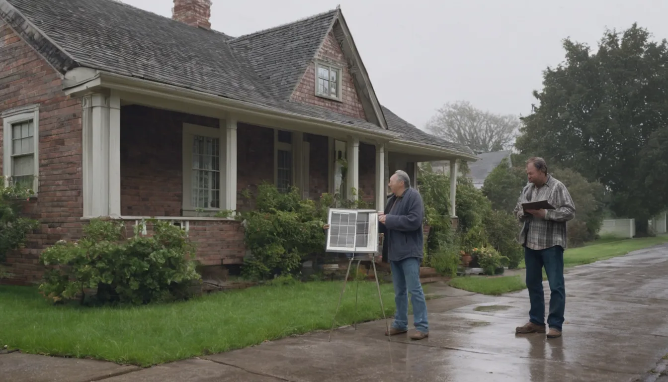 A homeowner reviewing a driveway plan with a local provider